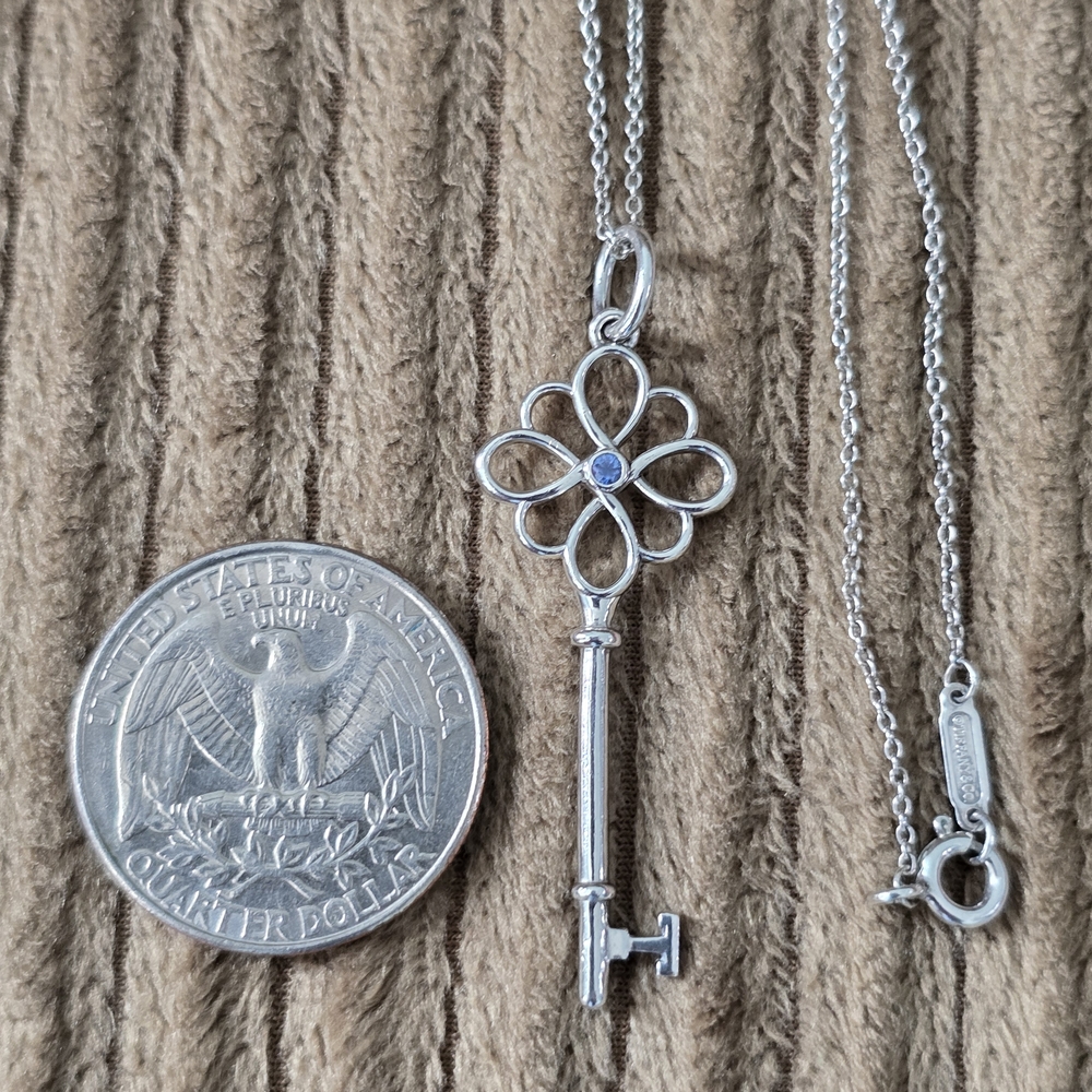 Tiffany & Co. Silver Key Necklace